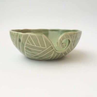 Yarn bowl - green