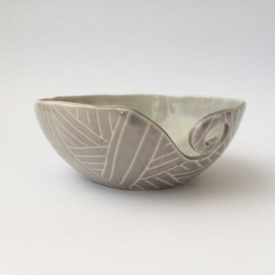 Yarn bowl - grey