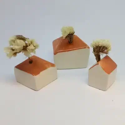3 Miniature Aldeia vases