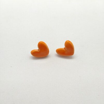 small hearts model earrings stainless steel