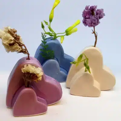 Heart Vase Double