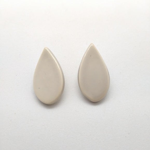 drop shape earrings medium model size stainless steel